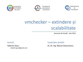 vmchecker – extindere și scalabilitate