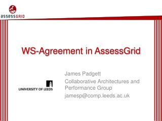 WS-Agreement in AssessGrid