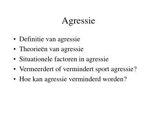 Agressie