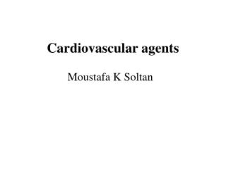 Cardiovascular agents
