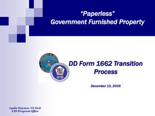 “Paperless” Government Furnished Property