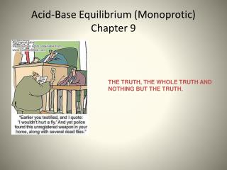 Acid-Base Equilibrium ( Monoprotic ) Chapter 9