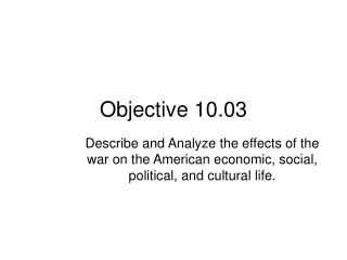 Objective 10.03