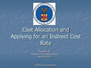 Cost Allocation and Applying for an Indirect Cost Rate