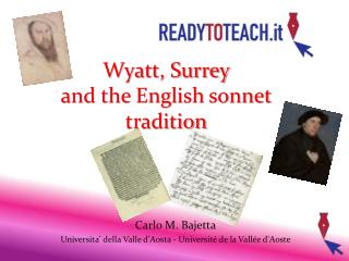 Wyatt, Surrey and the English sonnet tradition