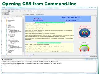 Opening CSS from Command-line