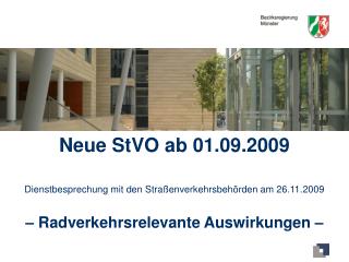 Neue StVO ab 01.09.2009