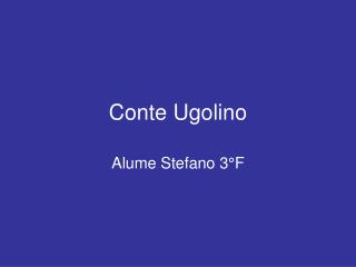Conte Ugolino