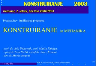 Seminar, 2. letnik, šol.leto 2002/2003
