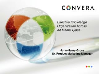 John-Henry Gross Sr. Product Marketing Manager