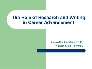 The Role of Research and Writing in Career Advancement
