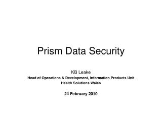 Prism Data Security