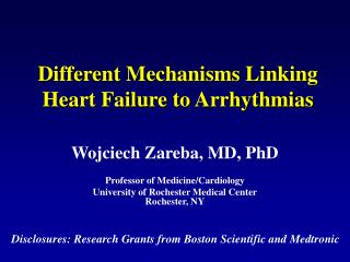 Different Mechanisms Linking Heart Failure to Arrhythmias
