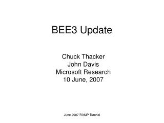 BEE3 Update