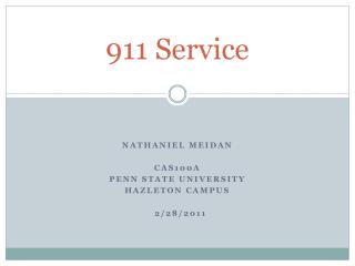 911 Service