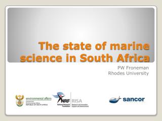 The state of marine science in South Africa