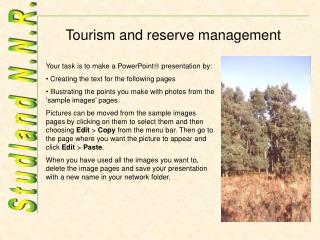 Tourism and reserve management