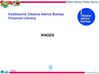 Eastbourne Citizens Advice Bureau Financial Literacy