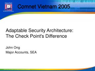 Adaptable Security Architecture: The Check Point's Difference