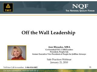 Off the Wall Leadership