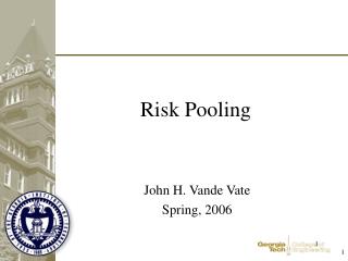 Risk Pooling