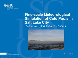 Fine-scale Meteorological Simulation of Cold Pools in Salt Lake City