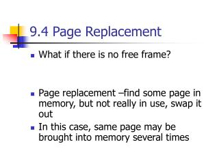 9.4 Page Replacement
