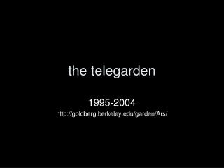 the telegarden