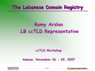 The Lebanese Domain Registry