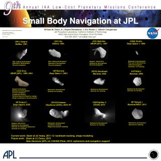 Small Body Navigation at JPL