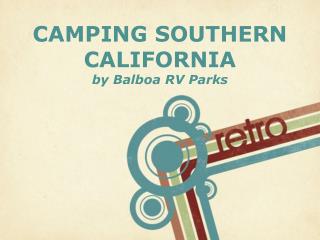 Southern California Camping