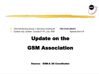 TSG-SA Working Group 1 (Services) meeting #4 	TSG S1#4 (99)431