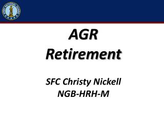 AGR Retirement SFC Christy Nickell NGB-HRH-M