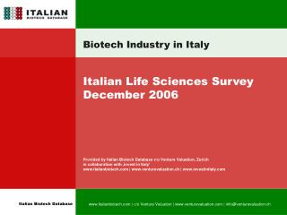 Biotech Industry in Italy