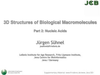 3D Structures of Biological Macromolecules Part 2: Nucleic Acids