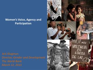 Women’s Voice, Agency and Participation