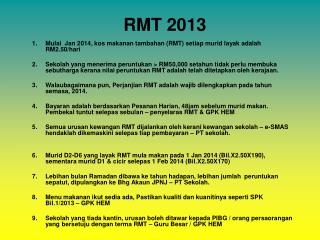 RMT 2013