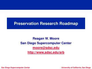 Preservation Research Roadmap