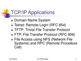 TCP/IP Applications