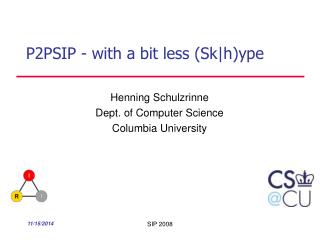 P2PSIP - with a bit less (Sk|h)ype