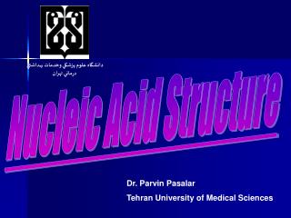 Dr. Parvin Pasalar Tehran University of Medical Sciences