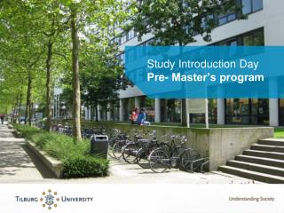 Study Introduction Day Pre- Master’s program