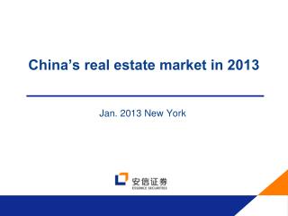 China’s real estate market in 2013