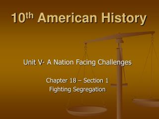 10 th American History