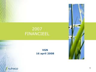 2007 FINANCIEEL