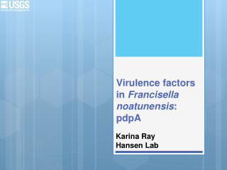 Virulence factors in Francisella noatunensis : pdpA