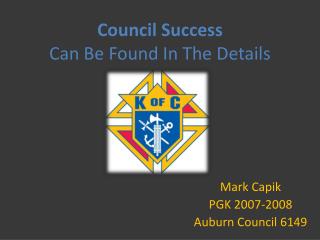 Council Success Can Be Found In The Details