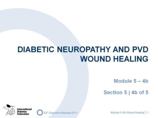 Diabetic neuropathy AND PVD Wound healing