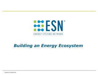 Building an Energy Ecosystem