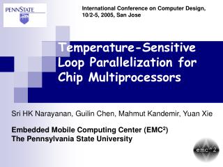 Temperature-Sensitive Loop Parallelization for Chip Multiprocessors